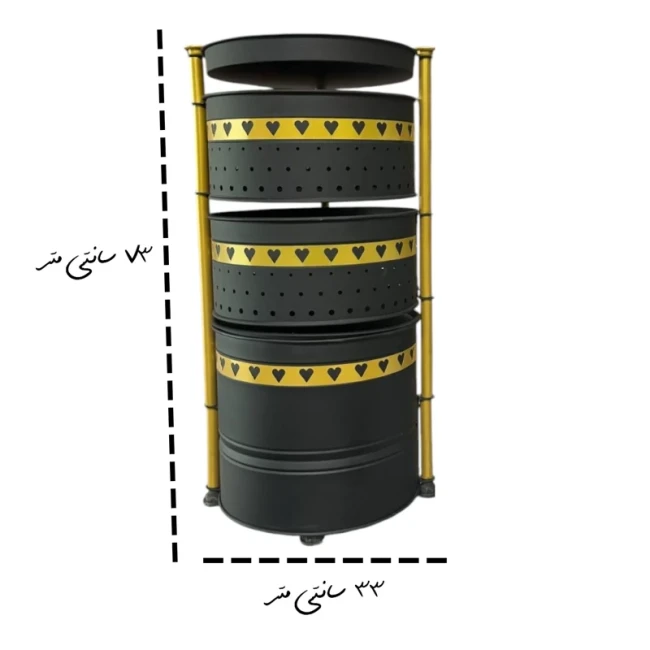 سبد سیب زمینی پیازی جابرنجی متحرک پایه دار ایستاده فلزی (پس کرایه)