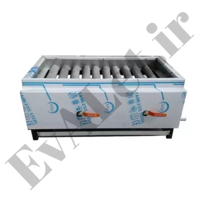 کباب پز گازی ( منقل ) 10 شعله دو شیر هیزم (پس کرایه)