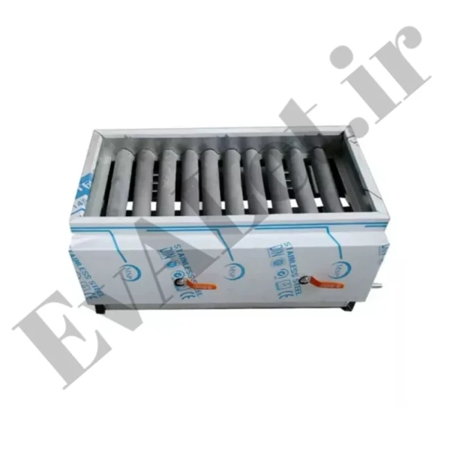 کباب پز گازی ( منقل ) 10 شعله دو شیر هیزم (پس کرایه)