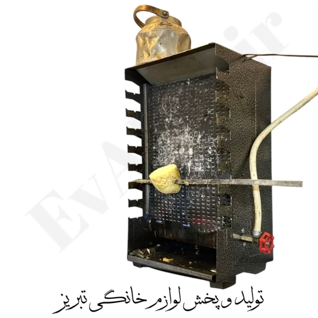 کباب پز (منقل) 8 سیخ یک طرفه گالوانیزه نوبل (پس کرایه)