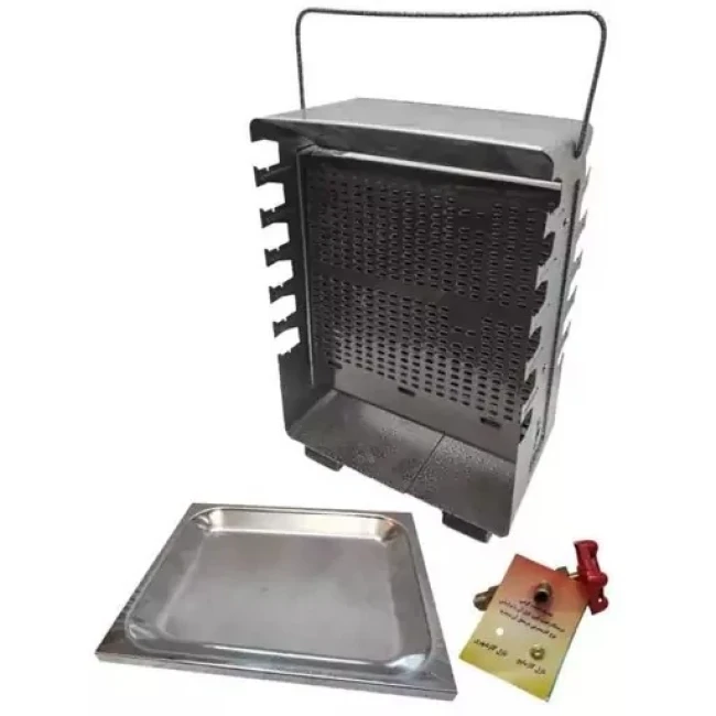 کباب پز (منقل گازی) 12 سیخ دو طرفه نوبل (پس کرایه)