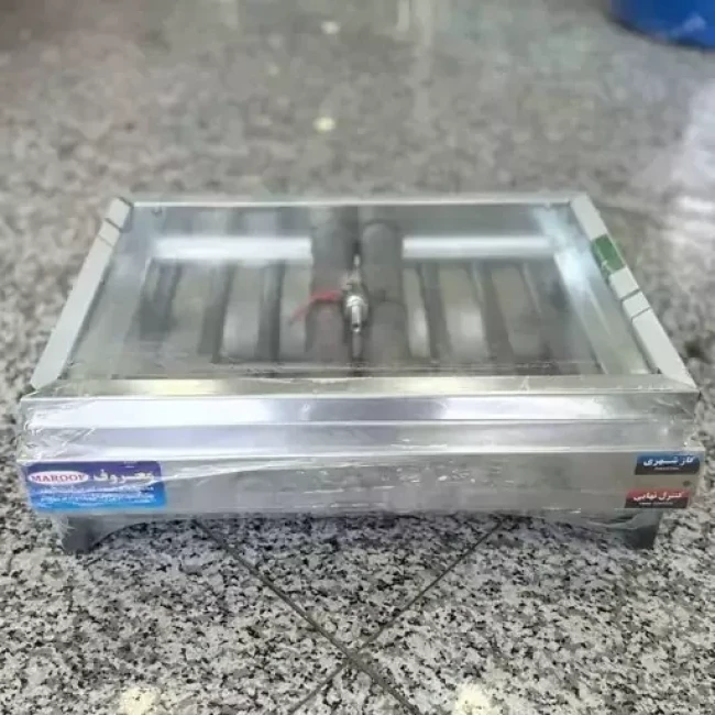 کباب پز گازی ( منقل گازی ) 8 شعله استیل معروفی (پس کرایه)