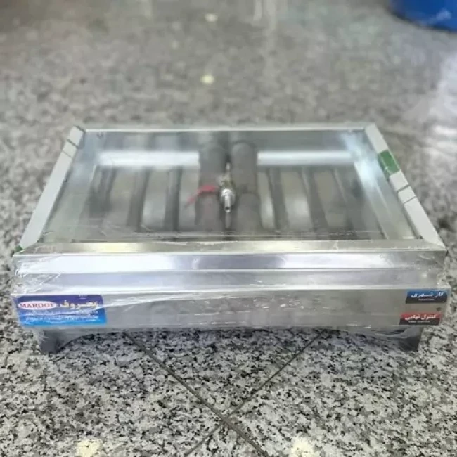 کباب پز گازی ( منقل ) 8 شعله استیل معروفی (پس کرایه)