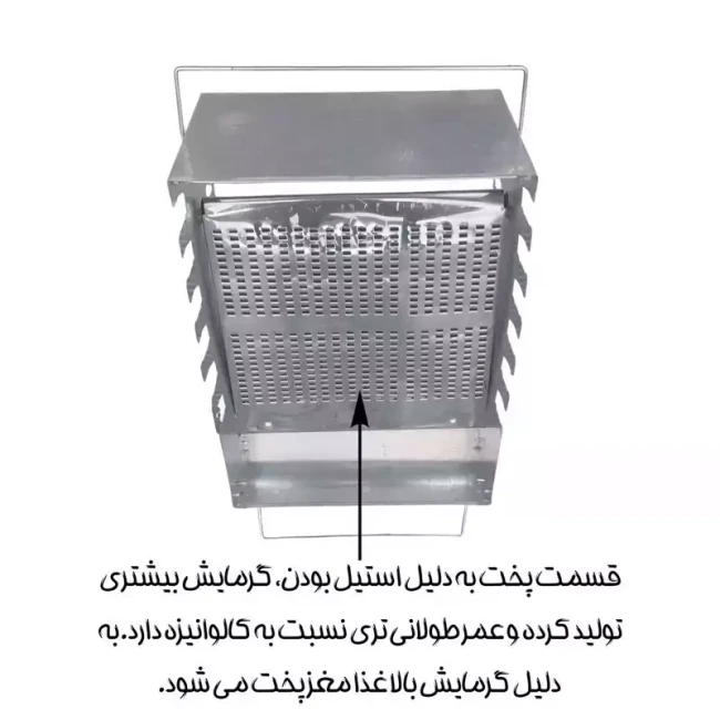 کباب پز معروف و هیزم مدل 12 سیخ 2 طرفه (پس کرایه)