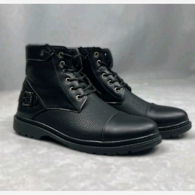 نیم بوت مردانه مدل تگزاس رنگ مشکی