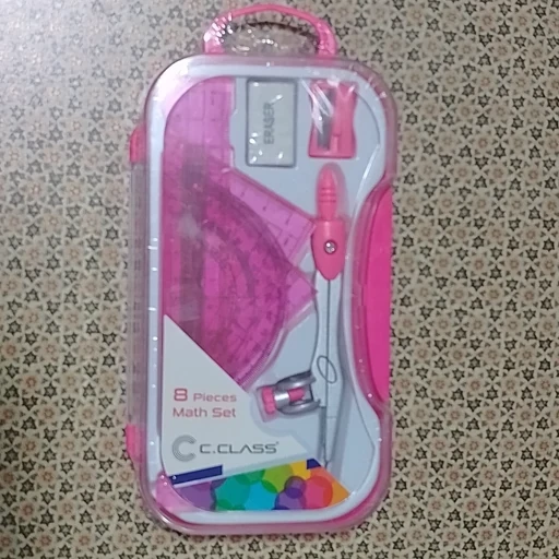 ست ریاضی پرگار و ابزار رسم ریاضی برند سی کلاس مدادی 8 تیکه  مدل CS-313