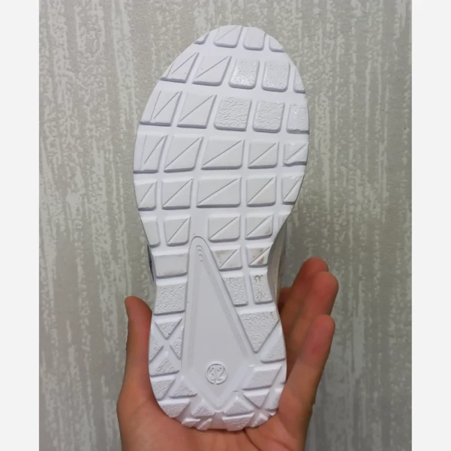 کتونی دخترانه کرومی دیسکی سفید ، بنفش (26تا36)