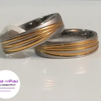 حلقه ازدواج  ، نامزدی ، ست رینگ طرحدار  
