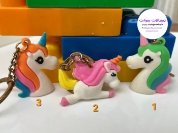 جاکلیدی عروسکی طرح اسب تک شاخ 3 طرح مختلف کد B4