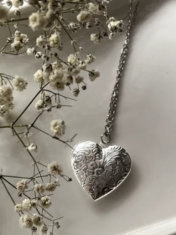 گردنبند لاکت طرح قلب (قاب عکس) کد 10304