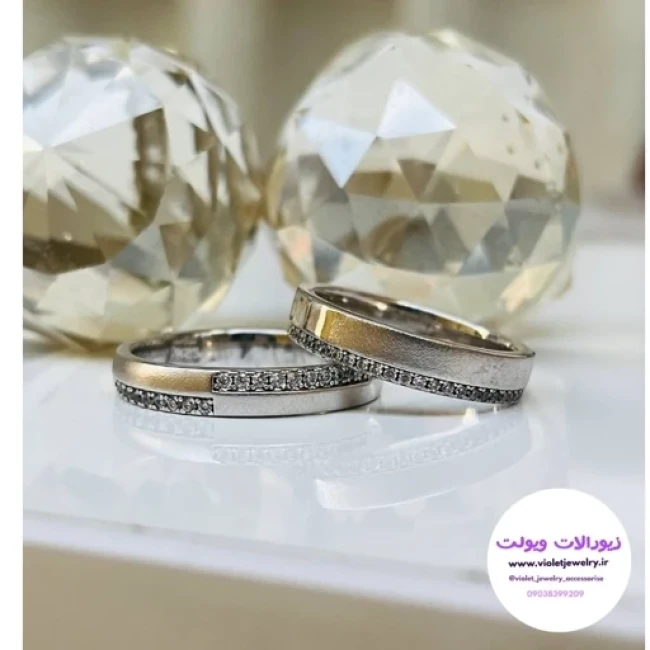 حلقه نقره اسپرت تک و ست نگین دار عیار 925 کد 1404