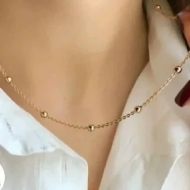 گردنبند توپی کد 20128