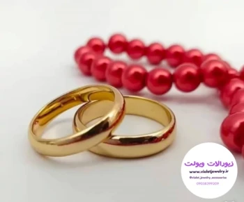 حلقه استیل اسپرت ساده طلایی