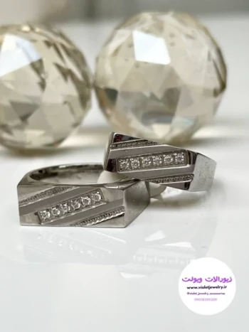 حلقه استیل اسپرت نگین دار کد 3030