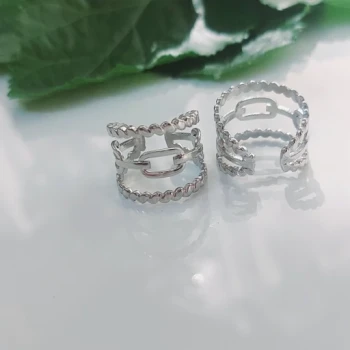 انگشتر فری سایز نقره ای کد2509