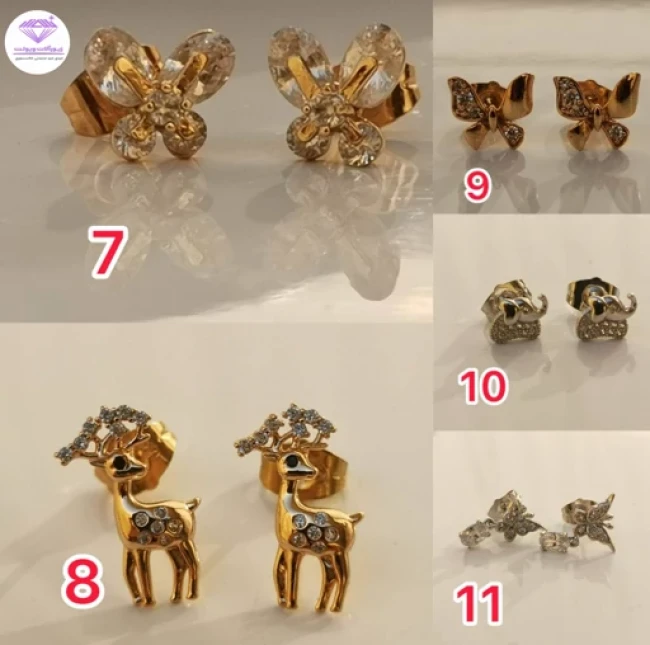 گوشواره میخی ژوپینگ | کد 9004