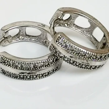 گوشواره حلقه ای نقره وزن 3.5 گرم 11 میل کد 031