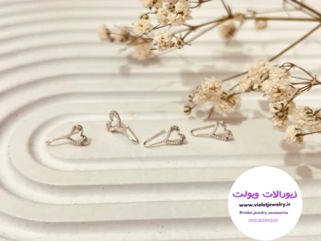 پیرسینگ بینی نقره کد 0201