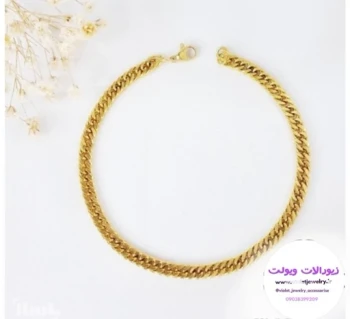 دستبند مردانه کارتیر استیل طلایی طول دستبند 22 cm کد 6039