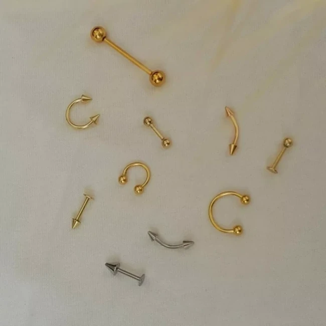 پرسینگ استیل رنگ ثابت ضدحساسیت در مدل های مختلف کد 001