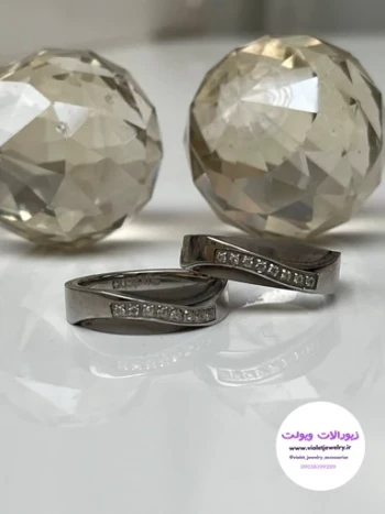 حلقه استیل اسپرت نگین دار برند swach کد 3031