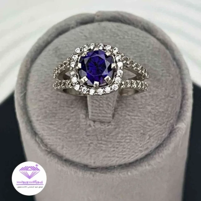 انگشتر زنانه آمیتیس طرح جواهر | کد 026