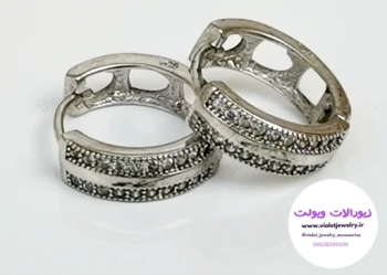 گوشواره حلقه ای نقره وزن 3.5 گرم 11 میل کد031