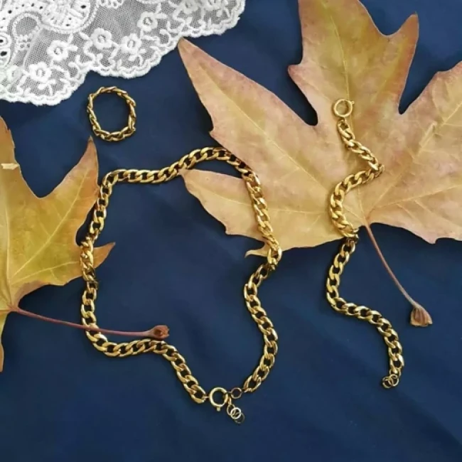 ست کارتیر  استیل رنگ ثابت برند آی ام فوق العاده زیبا و دستساز در دو رنگ طلایی و نقره ای کد 1918