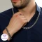 ست گردنبند و دستبند مردانه مدل کارتیر | کد 3041