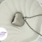 لاکت جاعکسی طرح قلب لاو نقره ای استیل کد 99107