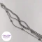 دستبند 3لاین جنس استیل رنگ ثابت نقره ای و طلایی کد 1396