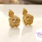 گوشواره میخی طرح گل برند ژوپینگ نگین دار کد 1162