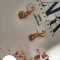 گوشواره ژوپینگ‌میخی طلایی کد 1120