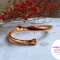 دستبند النگویی طرح آغوش طلایی فری سایز کد 1370