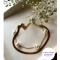 دستبند زنانه دولاین ماری مرواریدی استیل