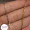 زنجیر آجری نقره ای و طلایی 45 سانت کد 1706