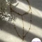 تمیمه پا زنجیر توپی طلایی و نقره ای استیل رنگ ثابت کد 6008