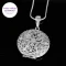 لاکت جاعکسی مدل گرد طرح دار در دورنگ نقره ای و طلایی کد 4053