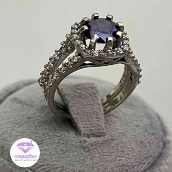 انگشتر زنانه آمیتیس طرح جواهر | کد 026