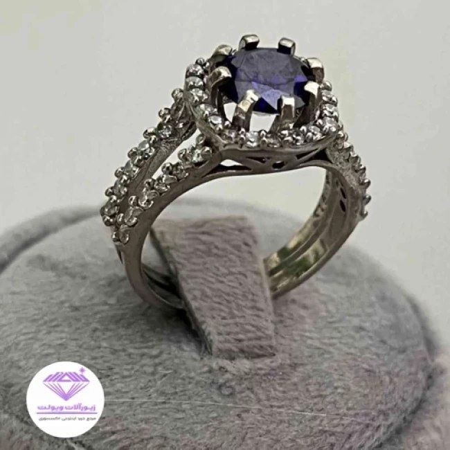 انگشتر زنانه آمیتیس طرح جواهر | کد 026