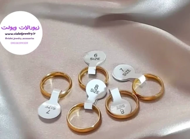 حلقه استیل اسپرت ساده طلایی
