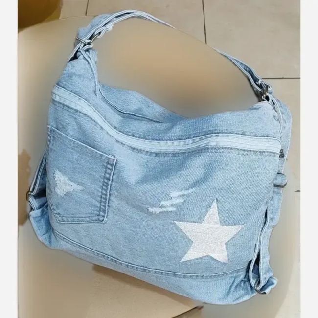 کیف جین 3کاره زنانه لی خارجی درجه یک ابعاد 35 در 35 سانت