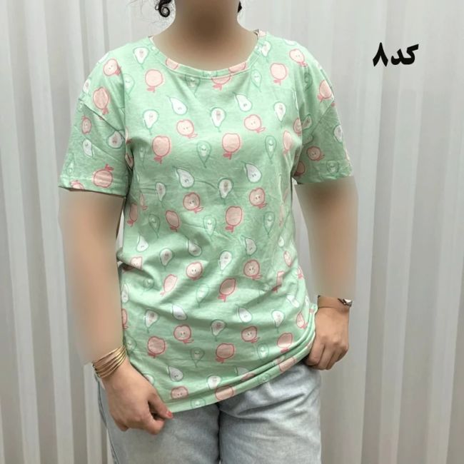 تیشرت طرحدار H&M کد 1170 آبرفت و رنگ رفت ندارد چروک نمیشود سایزبندی کامل S تا XXXL