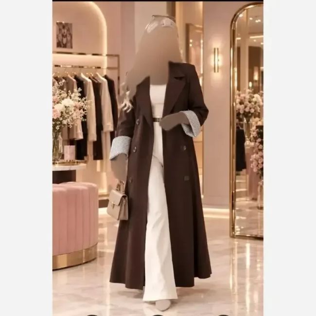 مانتو کتان تی سی بلند قد 130 سایز 36 تا 46