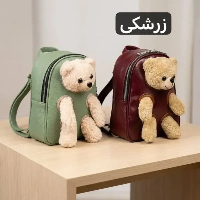 کوله پشتی چرم مصنوعی روزمره زنانه ابعاد 22 در 17 سانتیمتر (2)