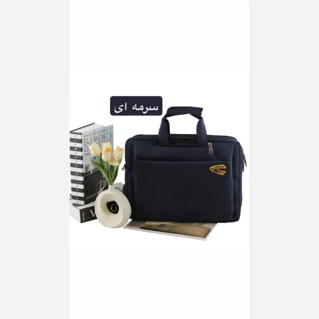 کیف مردانه سه کاره اداری رسمی پارچه ای ابعاد 40 در 30 در 10 سانتیمتر