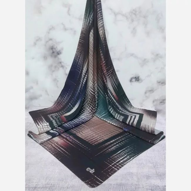 روسری نخی طرح ژینوس رنگ کاربردی زنانه