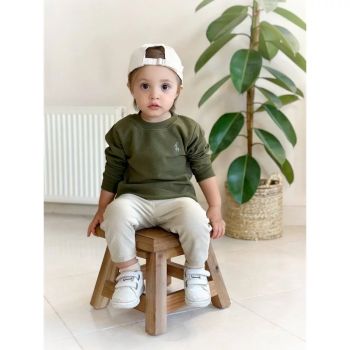 بلوز بیسکوییتی تمام نخ اسپرت زنانه پاییزه خنک