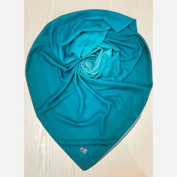 روسری نخ کاستوم طرح طیفی پله ای سایز 140 چرخ دوز
