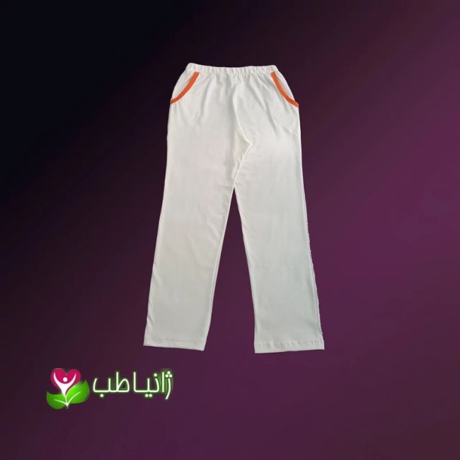 شلوار راحتی زنانه ژانیاطب نخی ضد بو و عرق سایزبندی کامل